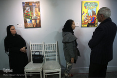 بازدید ابوالحسن ریاضی، مدیرعامل موسسه همشهری از نمایشگاه آثار برگزیده جشنواره ملی و هنری «همام»
