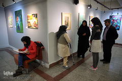 بازدید زهرا سعیدی، نماینده مبارکه از نمایشگاه آثار برگزیده جشنواره ملی و هنری «همام»