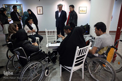 بازدید عبدالرضا عزیزی، رییس کمیسیون اجتماعی مجلس از نمایشگاه آثار برگزیده جشنواره ملی و هنری «همام»