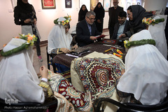 بازدید سید رضا صالحی امیری، رئیس کمیته ملی المپیک از نمایشگاه آثار برگزیده جشنواره ملی و هنری «همام»