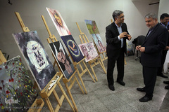 بازدید سید رضا صالحی امیری، رئیس کمیته ملی المپیک از نمایشگاه آثار برگزیده جشنواره ملی و هنری «همام»