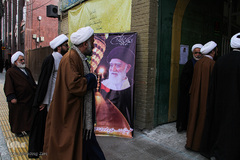 مراسم تشییع پیکر آیت‌الله سیدمحمدمهدی خلخالی در مشهد مقدس