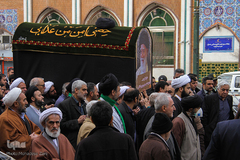 مراسم تشییع پیکر آیت‌الله سیدمحمدمهدی خلخالی در مشهد مقدس