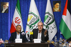 از راست ماجد غماس، نماینده مجلس اعلای عراق و علی الازیر جاوی، نماینده حزب فضیلت عراق