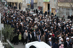 اجتماع مردم قم در پی شهادت حاج قاسم سلیمانی