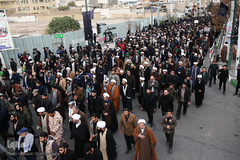 اجتماع مردم قم در پی شهادت حاج قاسم سلیمانی