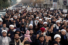 اجتماع مردم قم در پی شهادت حاج قاسم سلیمانی