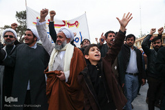 اجتماع مردم قم در پی شهادت حاج قاسم سلیمانی