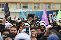 اجتماع مردم قم در پی شهادت حاج قاسم سلیمانی