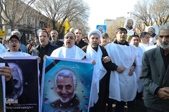 راهپیمایی مردم تبریز در پی شهادت سردار سپهبد شهید قاسم سلیمانی