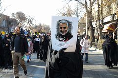 راهپیمایی مردم تبریز در پی شهادت سردار سپهبد شهید قاسم سلیمانی