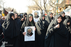 راهپیمایی مردم تبریز در پی شهادت سردار سپهبد شهید قاسم سلیمانی