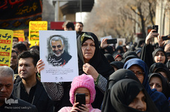 راهپیمایی مردم تبریز در پی شهادت سردار سپهبد شهید قاسم سلیمانی