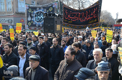 راهپیمایی مردم تبریز در پی شهادت سردار سپهبد شهید قاسم سلیمانی
