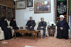 حضور رئیس جمهور در منزل سردار شهید سپهبد حاج قاسم سلیمانی