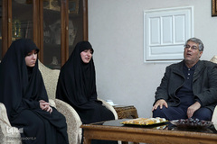 حضور رئیس جمهور در منزل سردار شهید سپهبد حاج قاسم سلیمانی