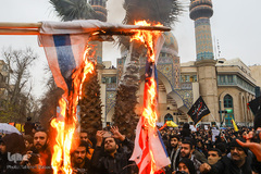 تجمع مردم تهران به مناسبت شهادت سردار سپهبد قاسم سلیمانی در میدان فلسطین