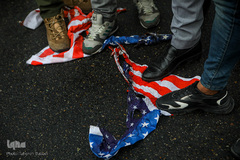 تجمع مردم تهران به مناسبت شهادت سردار سپهبد قاسم سلیمانی در میدان فلسطین