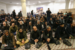 مراسم تجدید عهد هنرمندان با سردار آسمانی