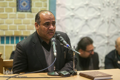 مراسم تجدید عهد هنرمندان با سردار آسمانی