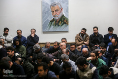 مراسم تجدید عهد هنرمندان با سردار آسمانی