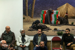 مراسم تجدید عهد هنرمندان با سردار آسمانی