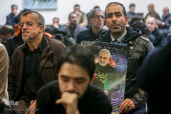 مراسم تجدید عهد هنرمندان با سردار آسمانی