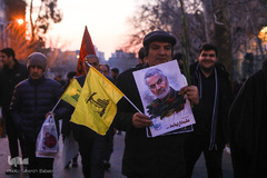 مراسم تشیع پیکر شهید سپهبد حاج قاسم سلیمانی در دانشگاه تهران