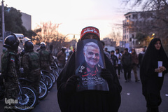 مراسم تشیع پیکر شهید سپهبد حاج قاسم سلیمانی در دانشگاه تهران