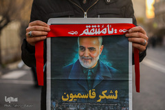 مراسم تشیع پیکر شهید سپهبد حاج قاسم سلیمانی در دانشگاه تهران