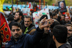 مراسم تشیع پیکر شهید سپهبد حاج قاسم سلیمانی در دانشگاه تهران