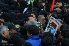 مراسم تشیع پیکر شهید سپهبد حاج قاسم سلیمانی در دانشگاه تهران