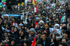 مراسم تشیع پیکر شهید سپهبد حاج قاسم سلیمانی در دانشگاه تهران