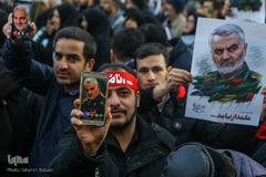 مراسم تشیع پیکر شهید سپهبد حاج قاسم سلیمانی در دانشگاه تهران