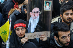 مراسم تشیع پیکر شهید سپهبد حاج قاسم سلیمانی در دانشگاه تهران