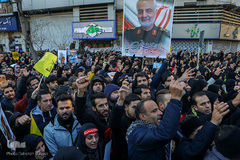 مراسم تشیع پیکر شهید سپهبد حاج قاسم سلیمانی در دانشگاه تهران