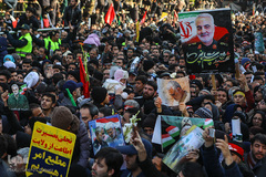 مراسم تشیع پیکر شهید سپهبد حاج قاسم سلیمانی در دانشگاه تهران