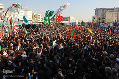 مراسم تشیع پیکر شهید سپهبد حاج قاسم سلیمانی در دانشگاه تهران