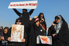 مراسم تشیع پیکر شهید سپهبد حاج قاسم سلیمانی در دانشگاه تهران