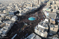  وداع تاریخی مردم مؤمن و قدرشناس تهران با سردار بزرگ و پر افتخار اسلام سپهبد شهید حاج قاسم سلیمانی