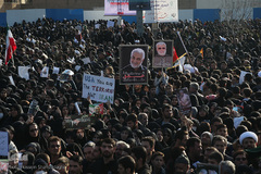 تشییع پیکر مطهر سردار شهید سپهبد قاسم سلیمانی درقم