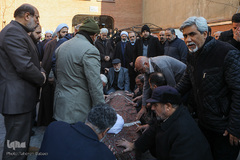 تشییع پیکر آیت‌الله حاج شیخ علی اسلامی قرائتی