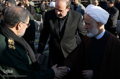 چهره ها در مراسم خاکسپاری شهید س‍پهبد قاسم سلیمانی/ کرمان