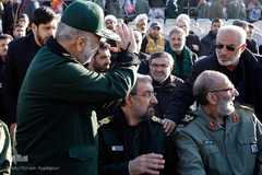 چهره ها در مراسم خاکسپاری شهید س‍پهبد قاسم سلیمانی/ کرمان