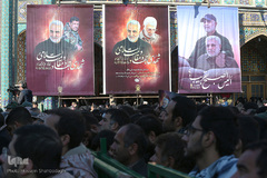 مراسم تشییع شهید سرهنگ پاسدار شهروز مظفری نیا در حرم حضرت معصومه(س)