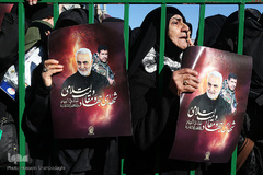 مراسم تشییع شهید سرهنگ پاسدار شهروز مظفری نیا در حرم حضرت معصومه(س)