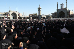 مراسم تشییع شهید سرهنگ پاسدار شهروز مظفری نیا در حرم حضرت معصومه(س)