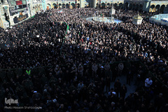 مراسم تشییع شهید سرهنگ پاسدار شهروز مظفری نیا در حرم حضرت معصومه(س)