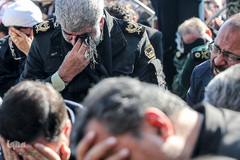 راهپيمايي سوگواران سردار دل‌ها در شيراز