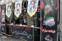 مراسم شاه حسین گویی عزاداران تبریزی شهادت سپهبد سلیمانی